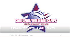 Desktop Screenshot of californiavolleyballcamps.com