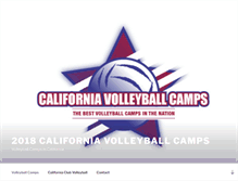 Tablet Screenshot of californiavolleyballcamps.com